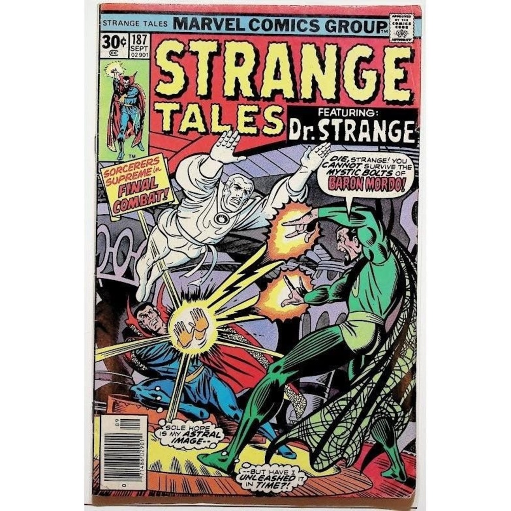 Strange Tales 187 Marvel Comic Book Dr Strange Baron Mordo 1976